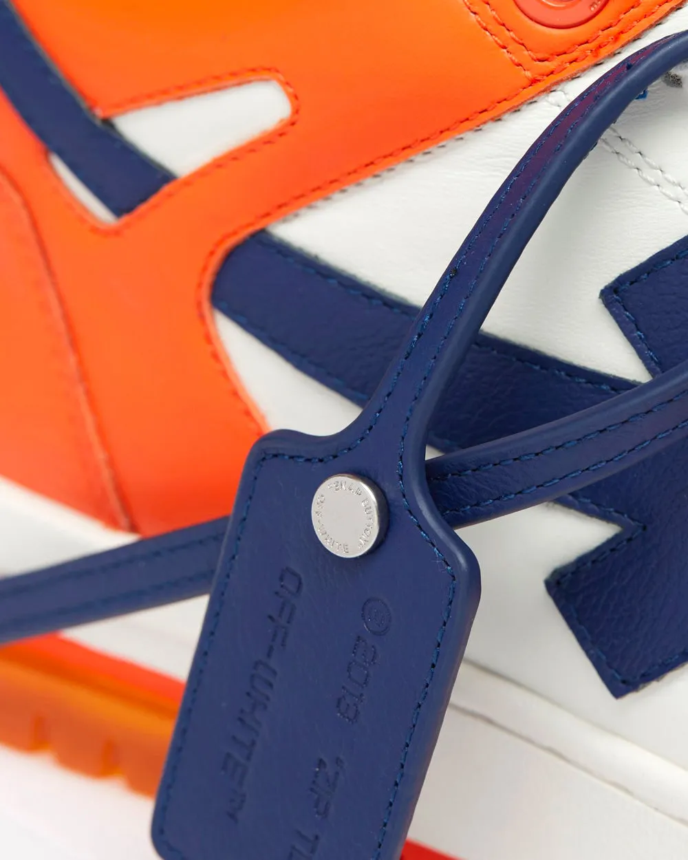 "OOO" Out of Office Orange / Blue Low Top Sneakers