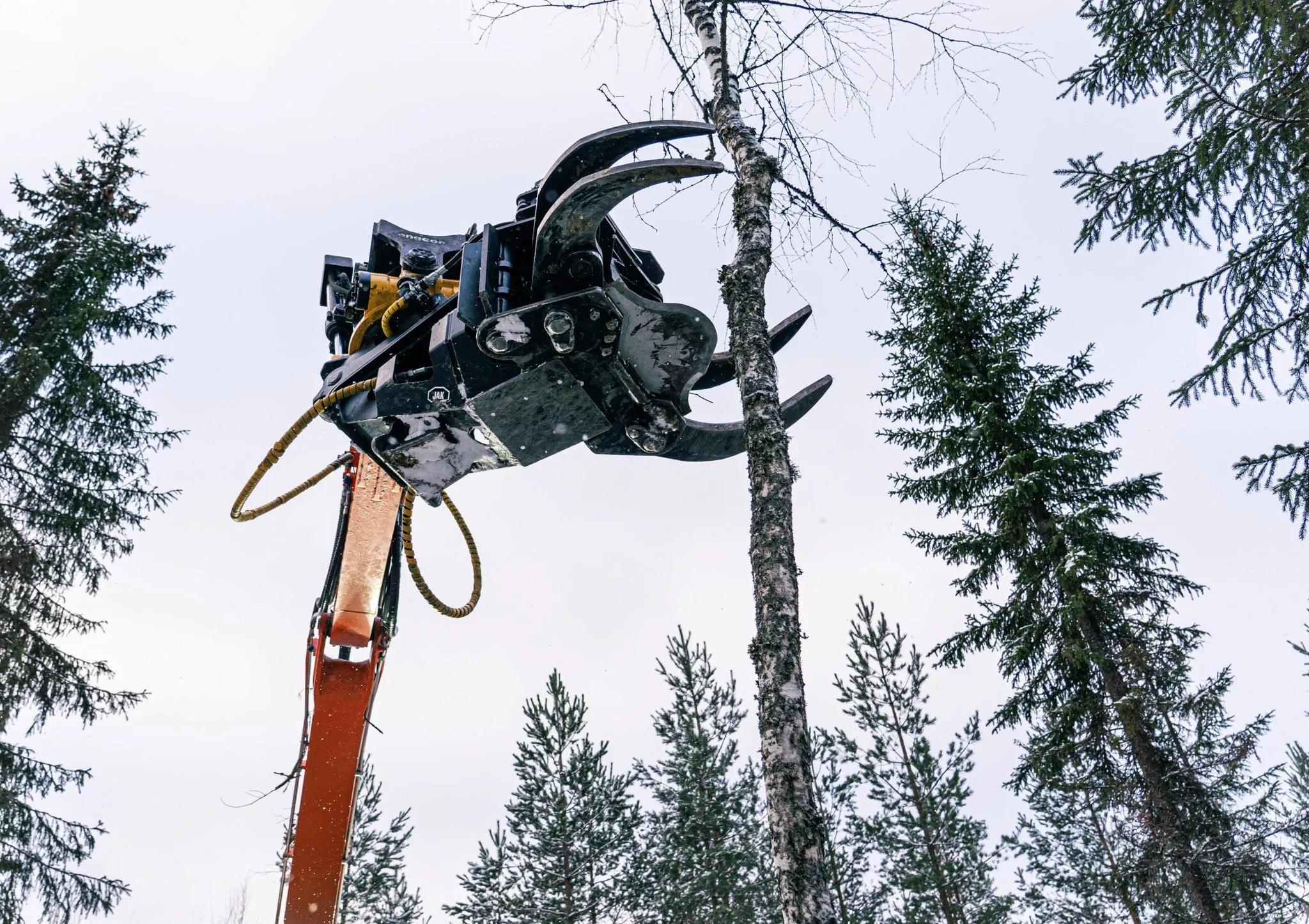 Ragnartech Jak-300 Model Grapple Tree Shears | With Collector & Rotator Options | For 12-20 Ton Excavators