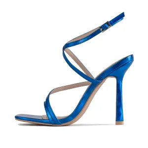 RAID Naveena Strappy Stiletto Heel in Blue