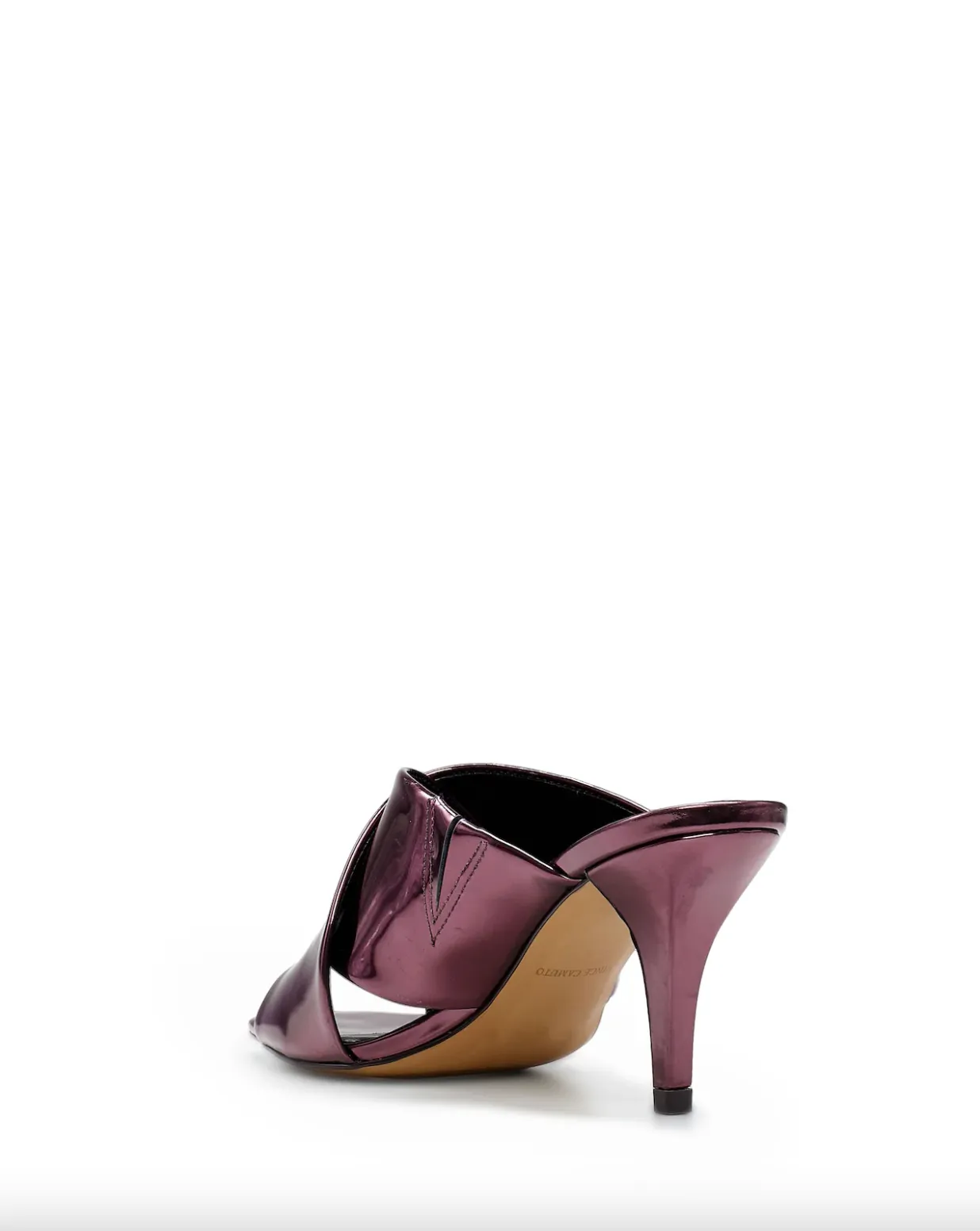 Rehnya Mule Sandal - Plum Metallic