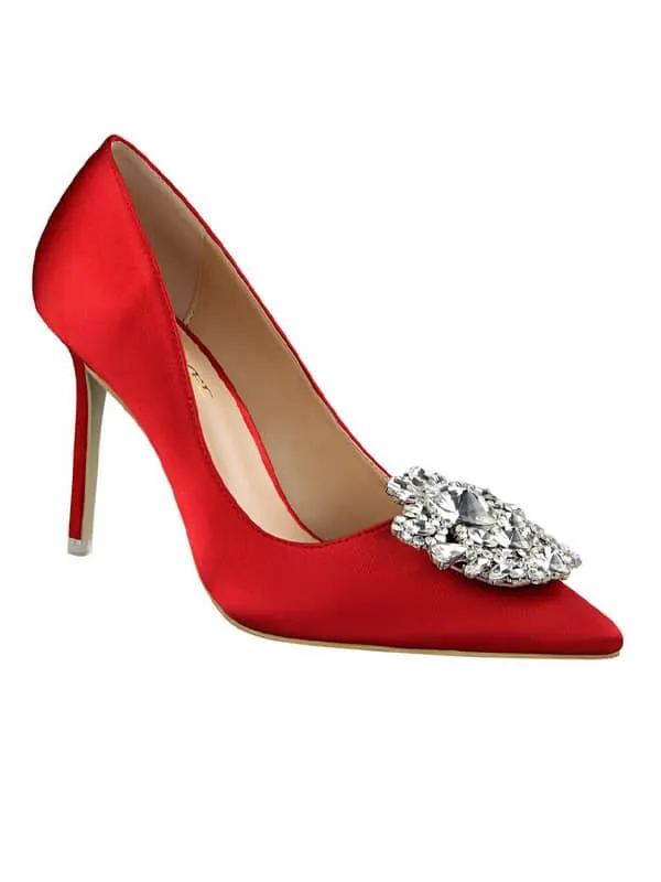 Rhinestone Pointed Toe Stiletto&Pumps