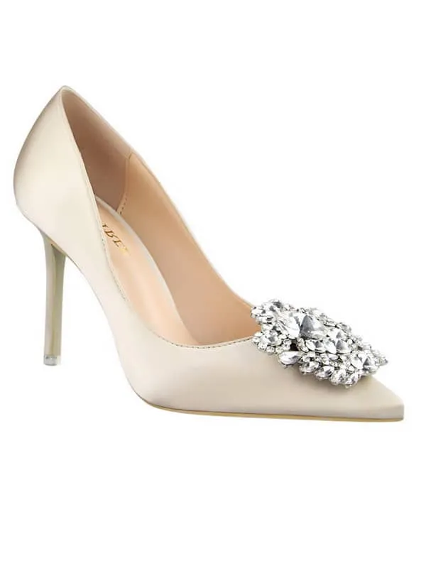 Rhinestone Pointed Toe Stiletto&Pumps