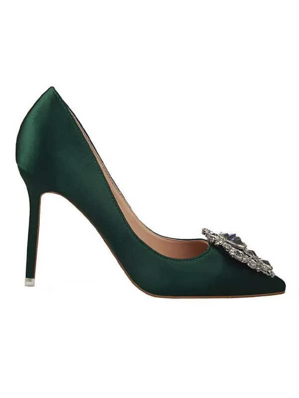 Rhinestone Pointed Toe Stiletto&Pumps