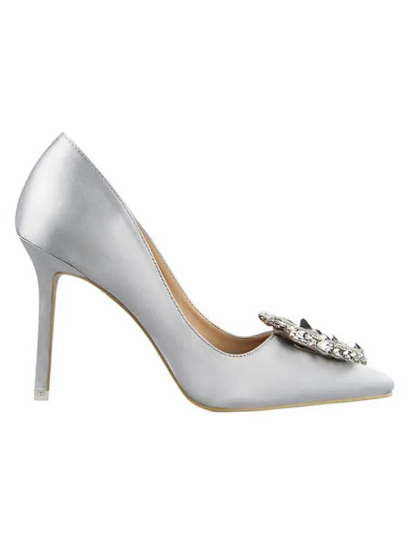 Rhinestone Pointed Toe Stiletto&Pumps