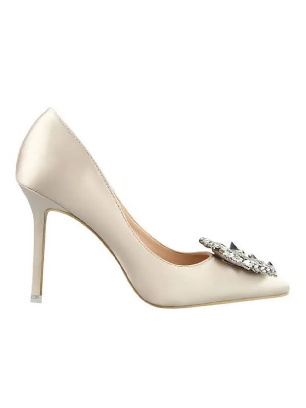 Rhinestone Pointed Toe Stiletto&Pumps