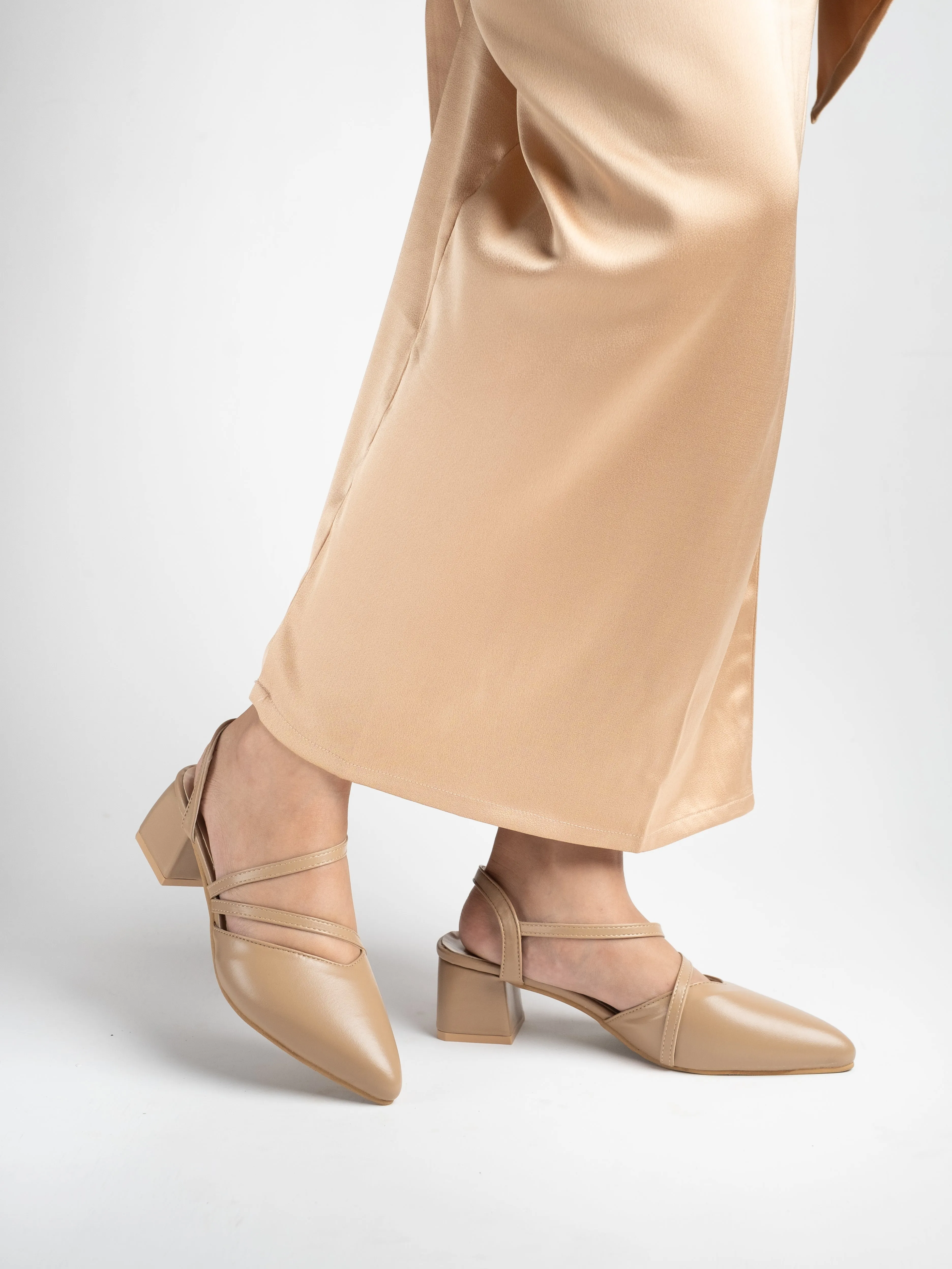 Rhys Strap Slingback Heels