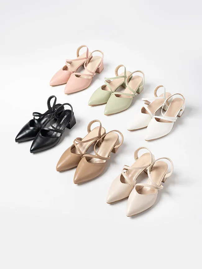 Rhys Strap Slingback Heels