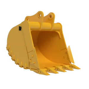 Rockland Severe Service Bucket | Machine Weight 15,000 - 110,000 lbs | Bucket Width 18" - 78" inches | Capacities 0.30 - 4.65 Cu. Yd. | For Excavators