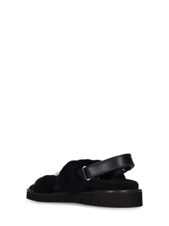 Roger Vivier   10mm VIiv Winter strass &amp; fur sandals 