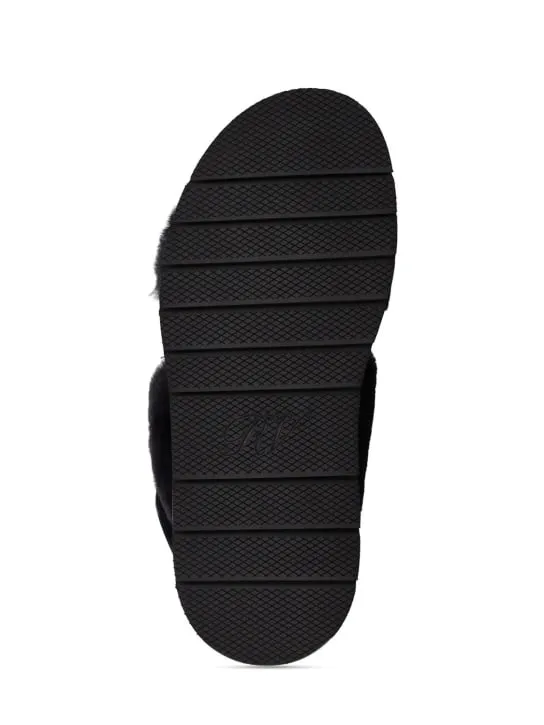 Roger Vivier   10mm VIiv Winter strass &amp; fur sandals 