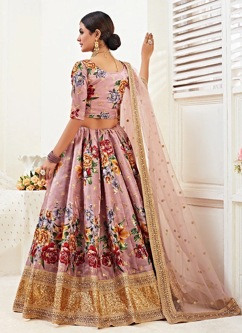 Rose Gold Wedding Lehenga Choli