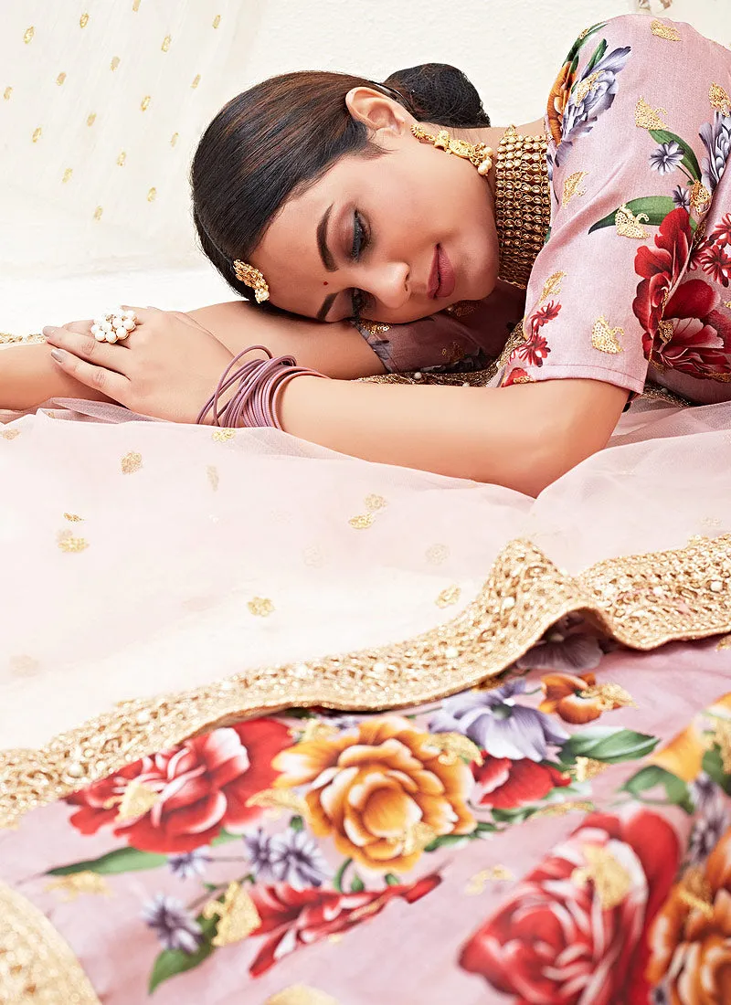 Rose Gold Wedding Lehenga Choli