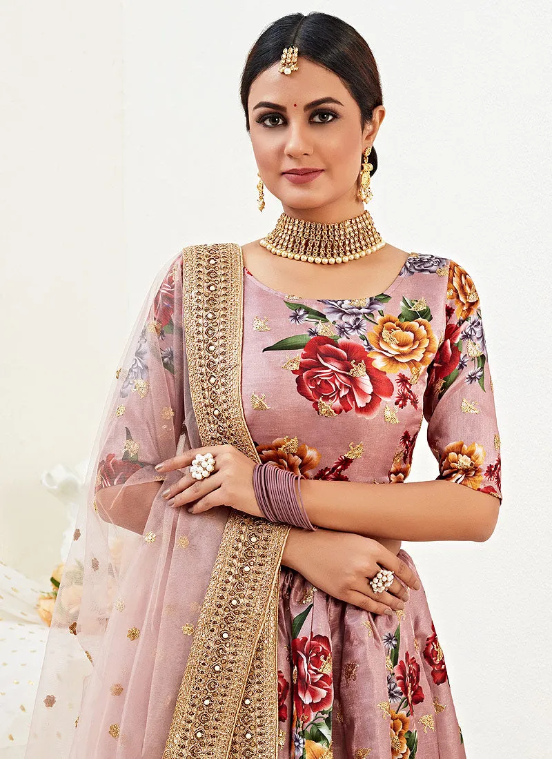 Rose Gold Wedding Lehenga Choli