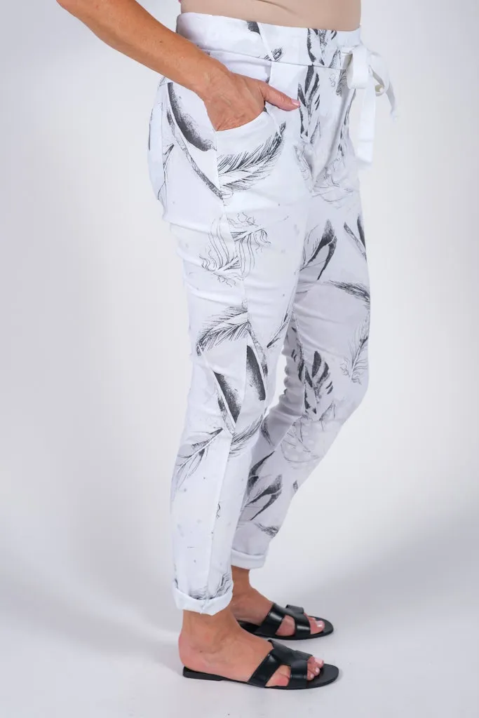 Roseann Feather Pull On Pant (PL710R)