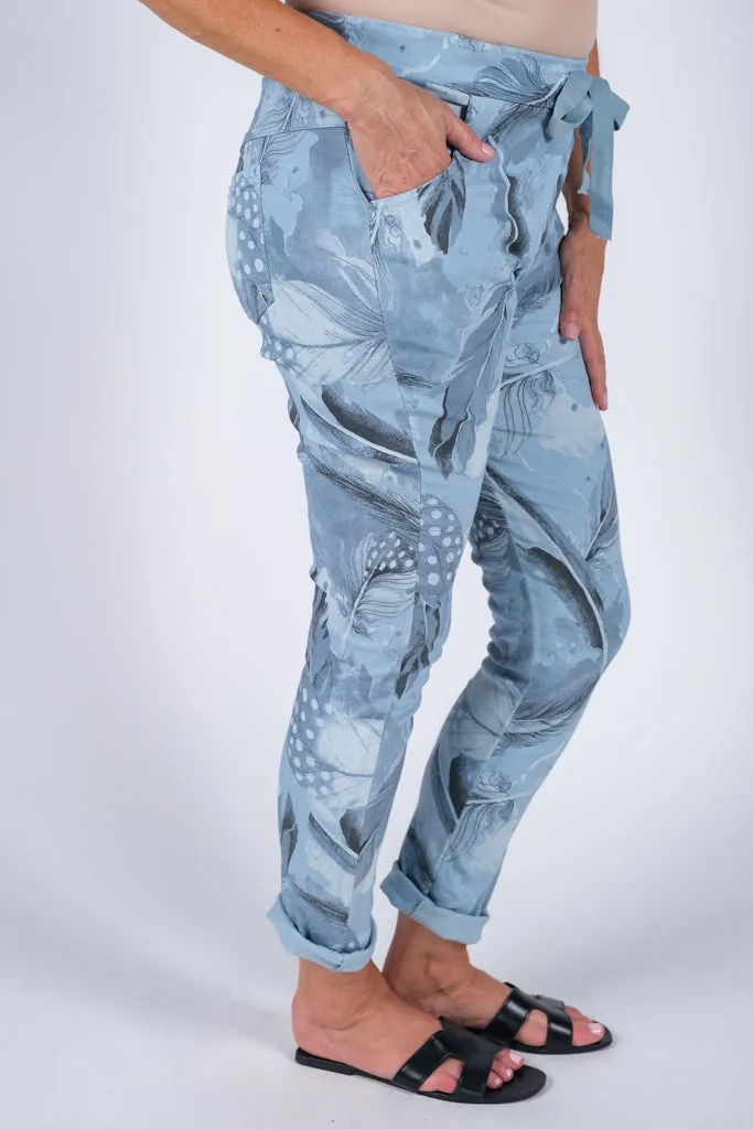 Roseann Feather Pull On Pant (PL710R)