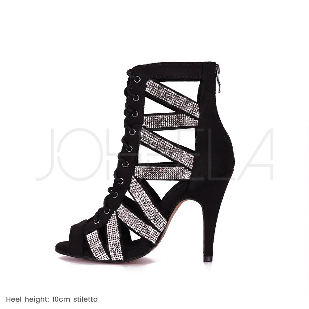 Sarah strass - Talons stilettos standard - Prête à expédier