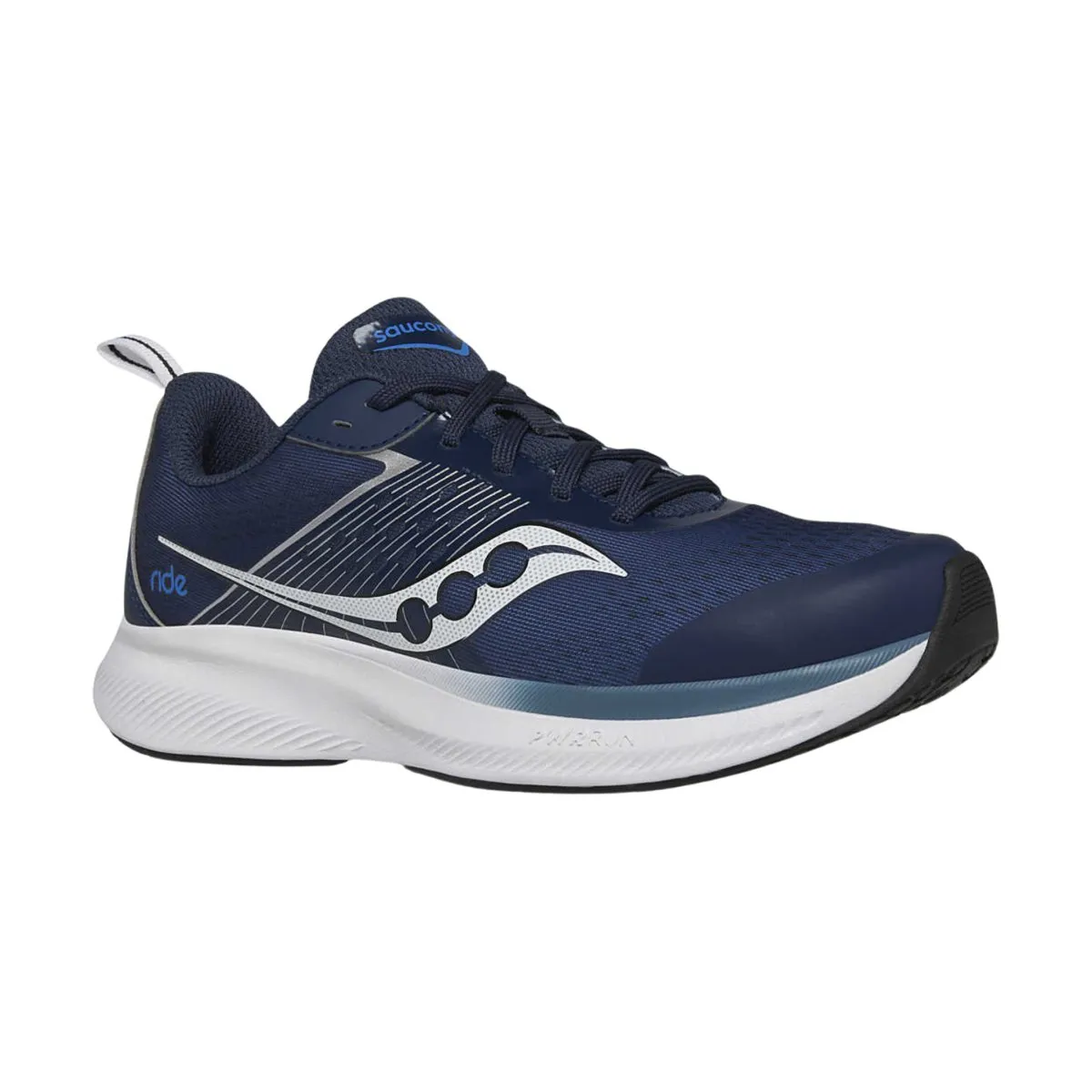 Saucony Boy's (Grade School) Ride KDZ Blue/Navy/Silver
