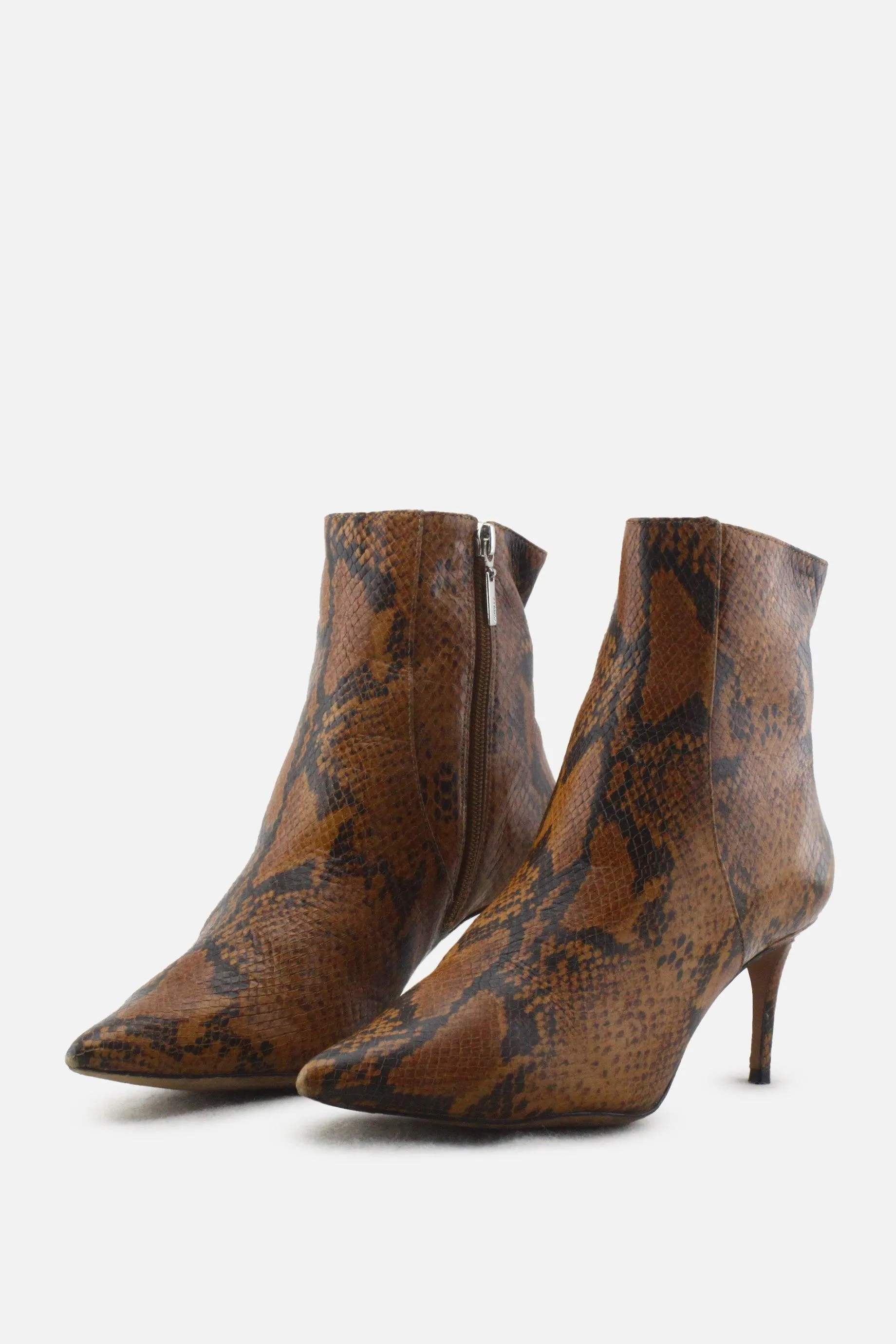 Schutz Zipper Stilettos Ankle Boots |100% Authentic Leather
