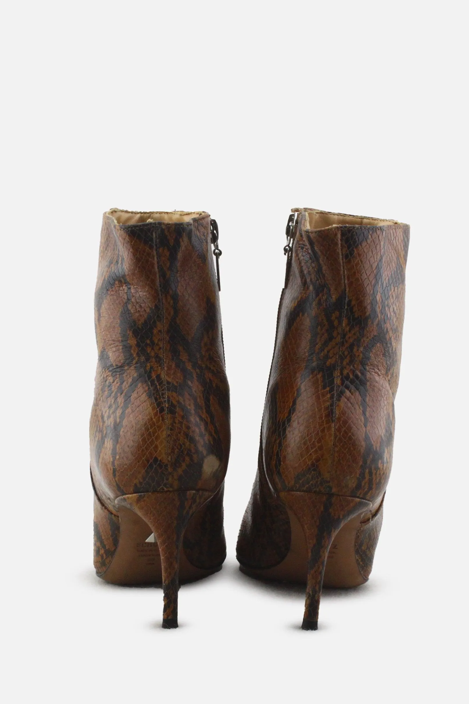 Schutz Zipper Stilettos Ankle Boots |100% Authentic Leather
