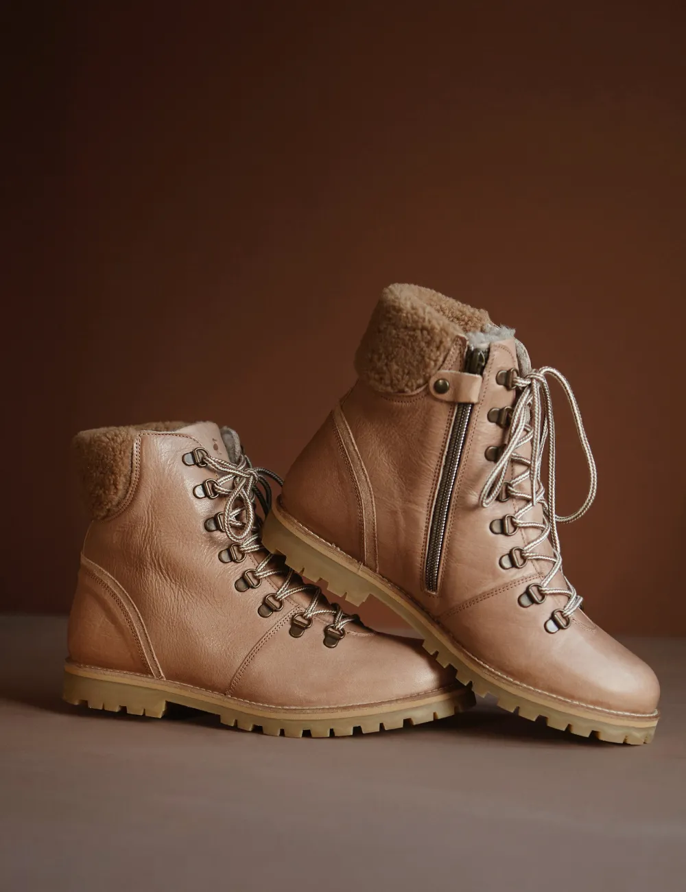 Shearling Winter Boot Women - Oats