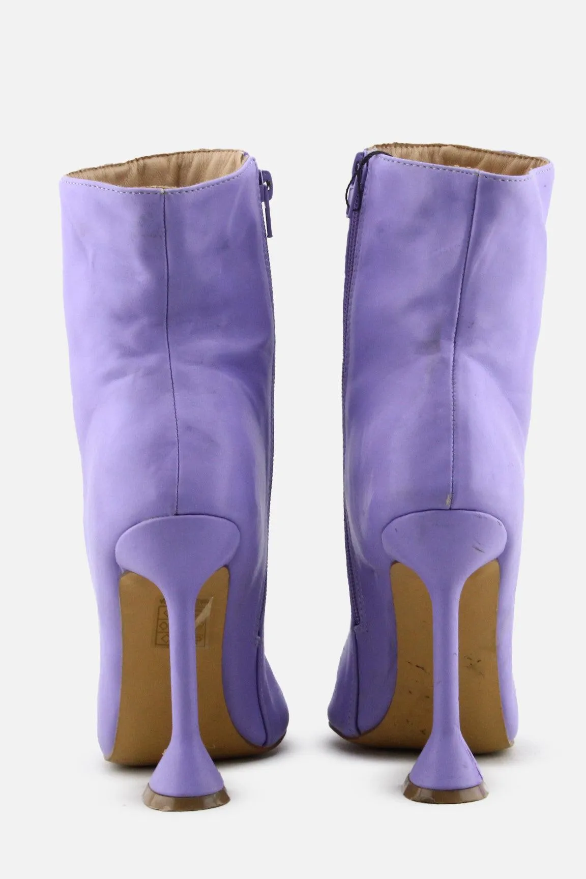 SheIn Zipper Stilettos Ankle Boots | 100% Authentic Leather
