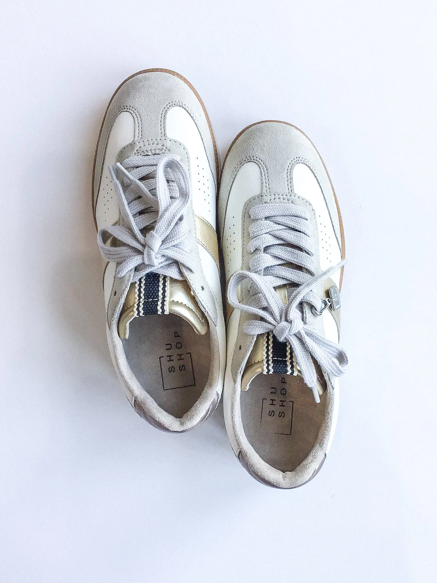 Shushop Gold Sydney Sneakers
