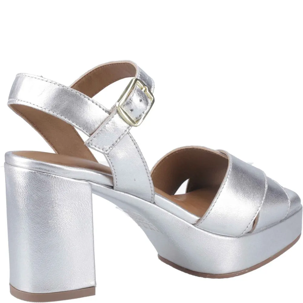 Silver Ophelia Leather Heels