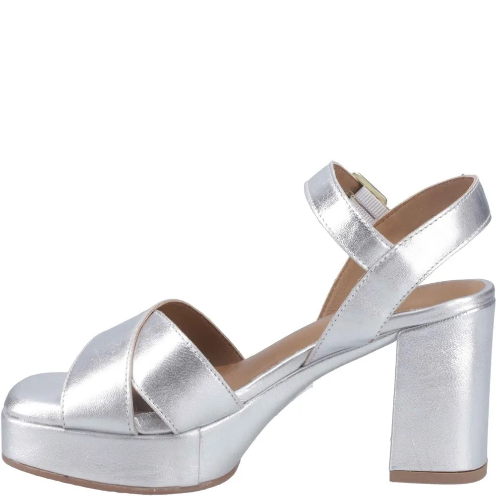 Silver Ophelia Leather Heels