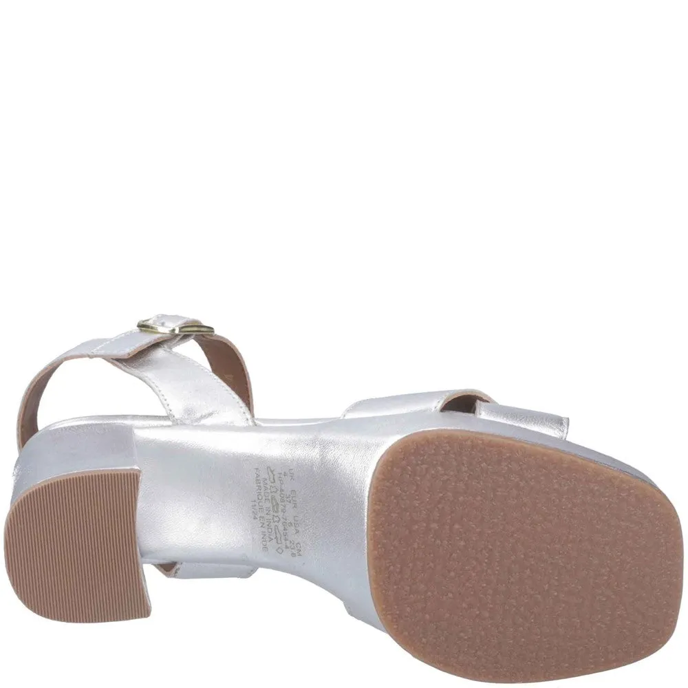Silver Ophelia Leather Heels