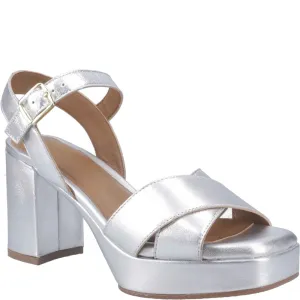 Silver Ophelia Leather Heels