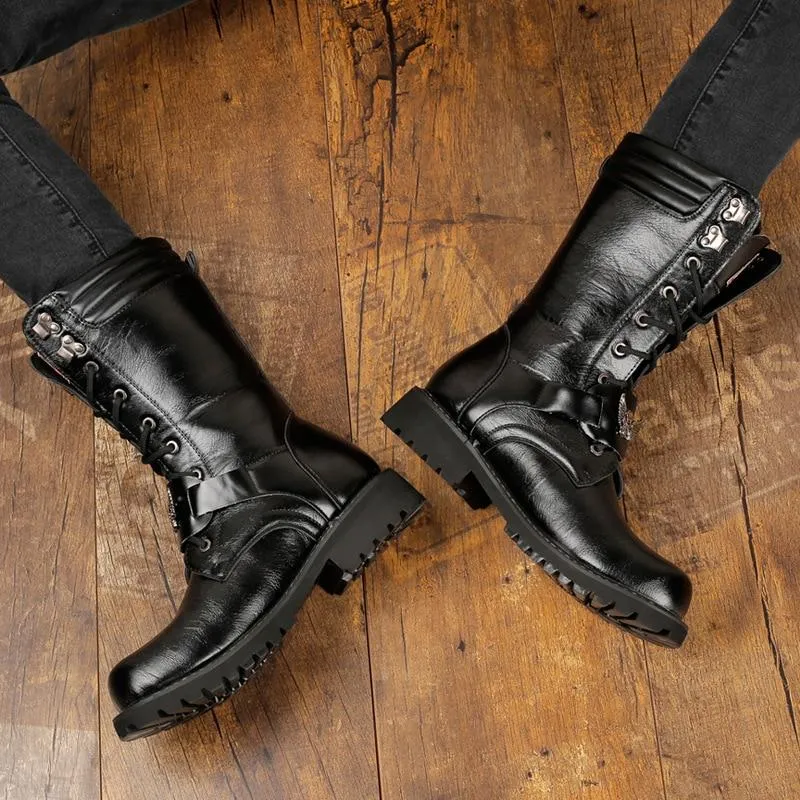 Skull Boots Military