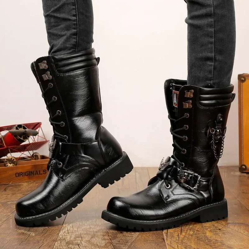 Skull Boots Military
