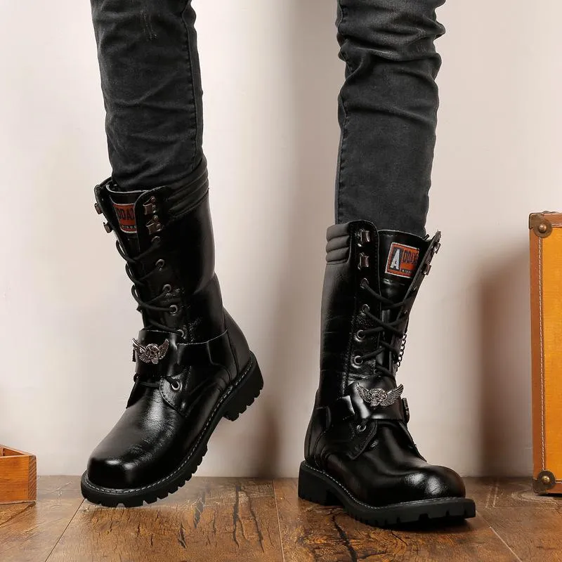 Skull Boots Military
