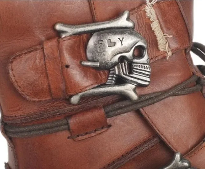 Skull Boots SteamPunk