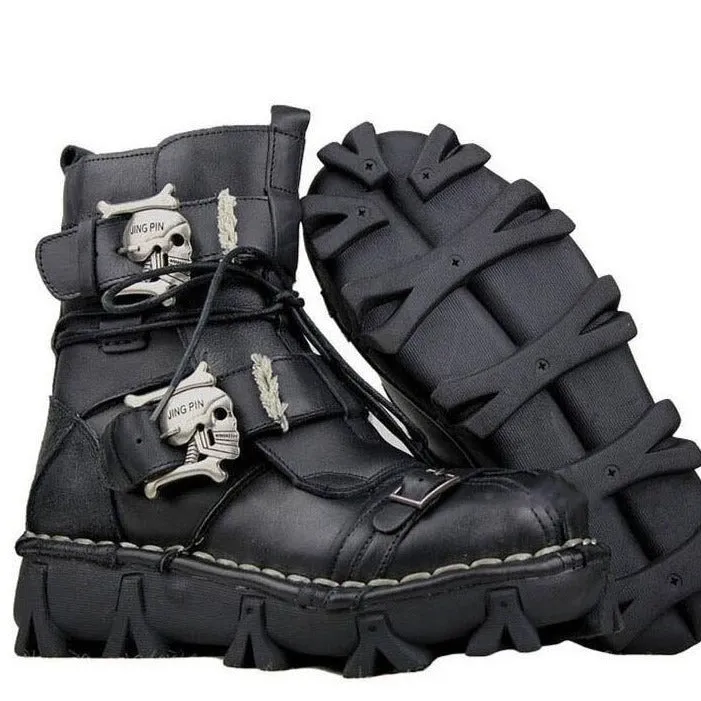 Skull Boots SteamPunk