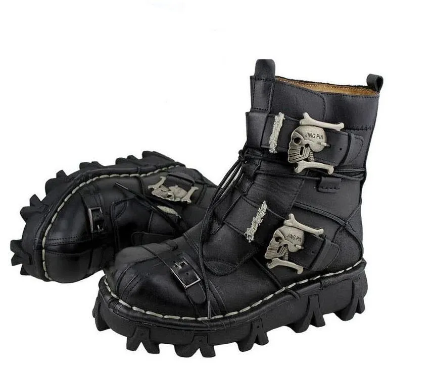 Skull Boots SteamPunk