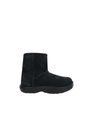 Snap Suede Ankle Boots