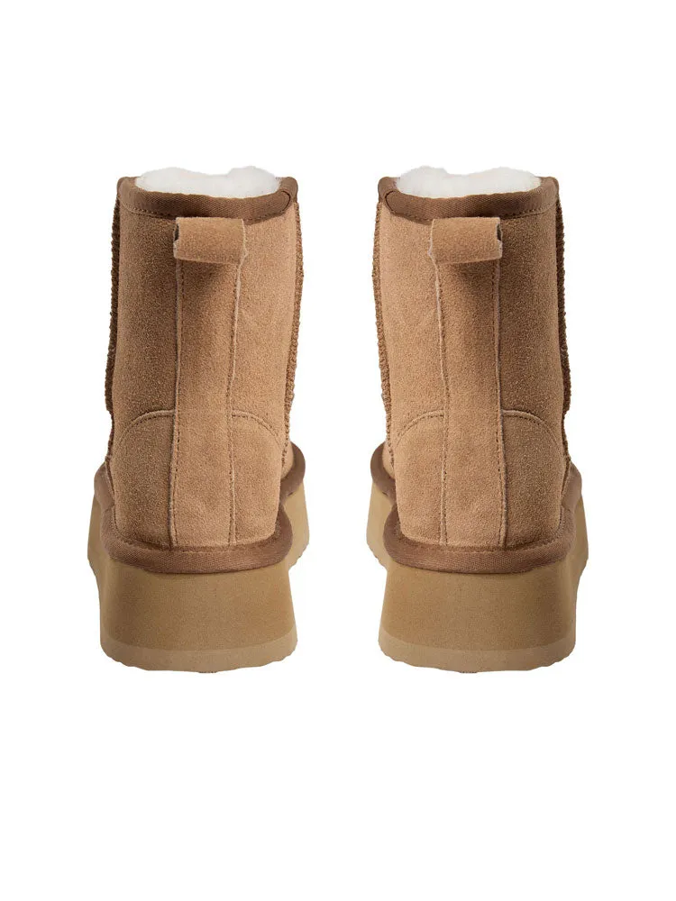 Sofie Schnoor Shearling Boots Tan