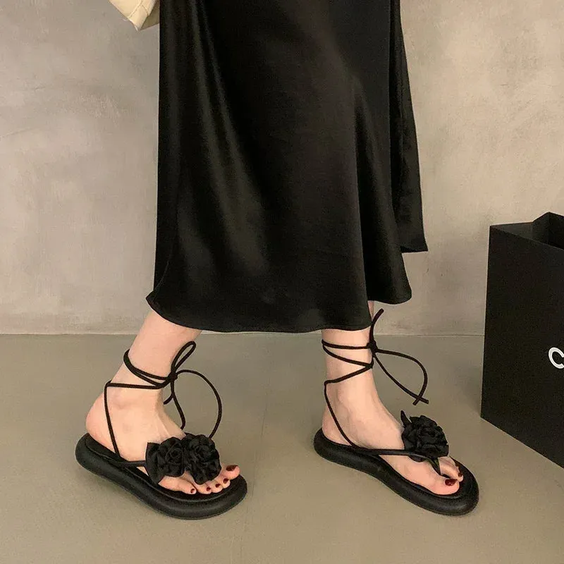Sohiwoo Summer Trend Gladiator Women Sandals Fashion Ankle Cross Strap Shoes Ladies Outdoor Party Dress Sandalias