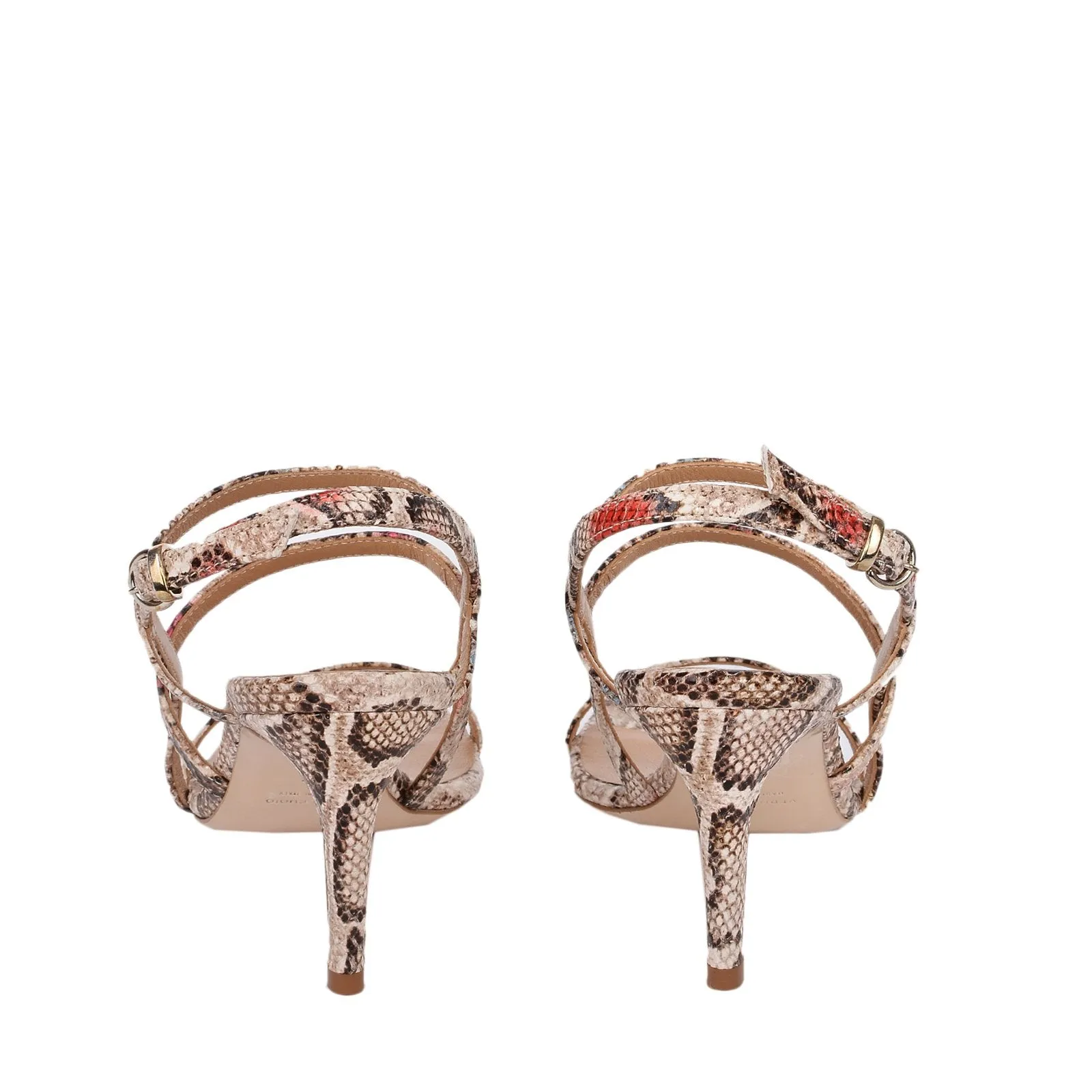 Square String Heeled Sandals