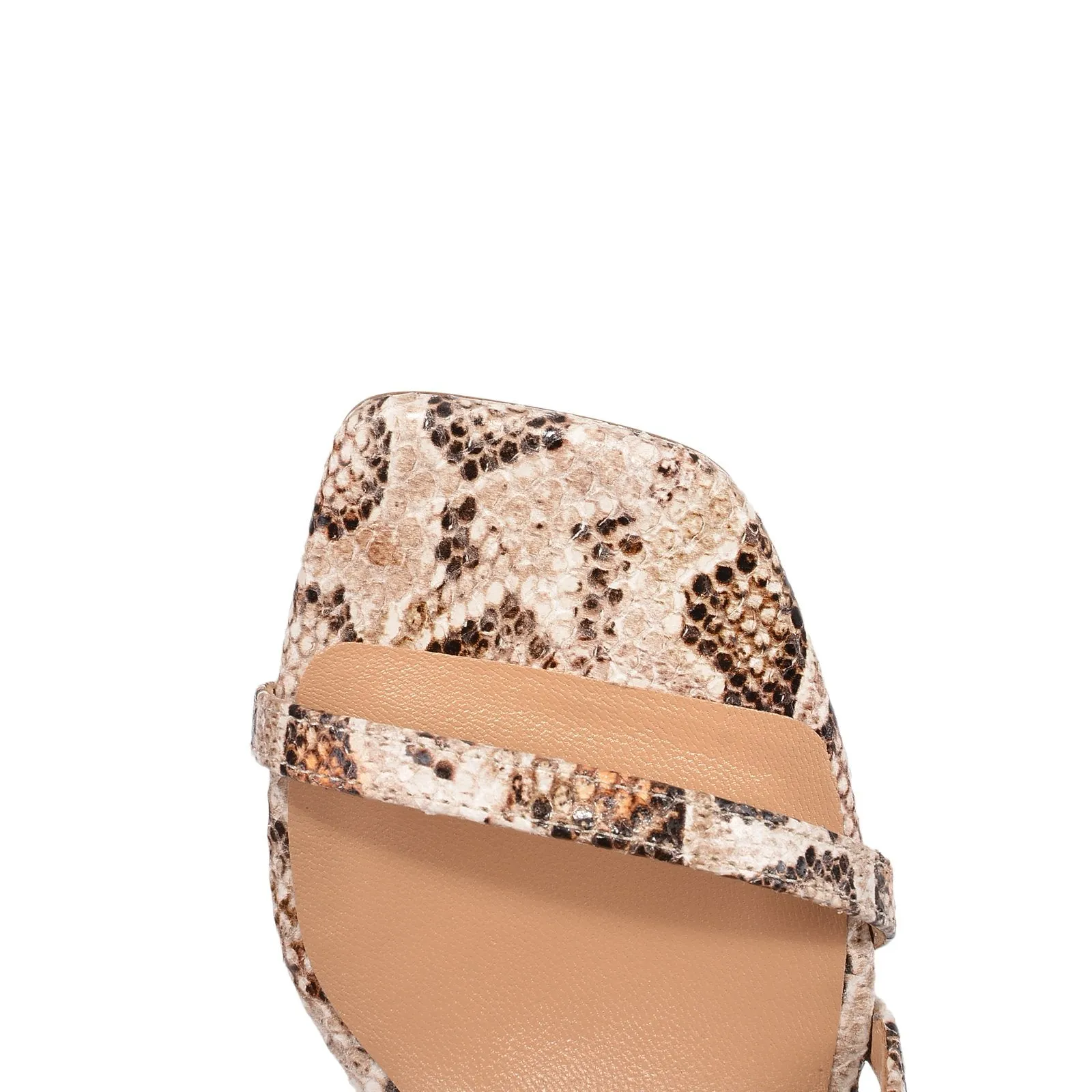 Square String Heeled Sandals