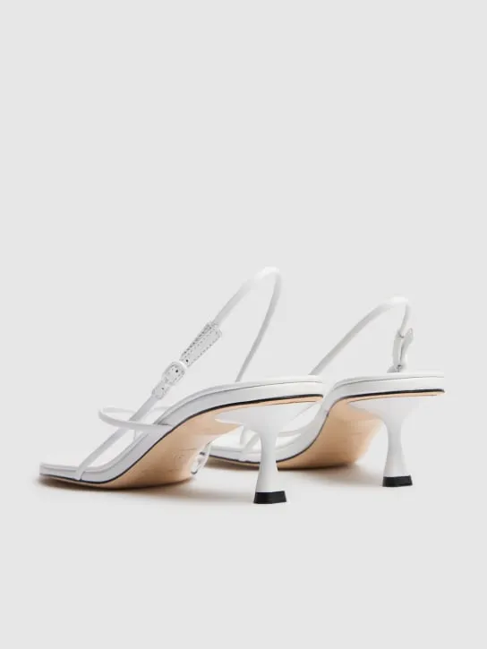Studio Amelia   50mm Wishbone leather sandals 