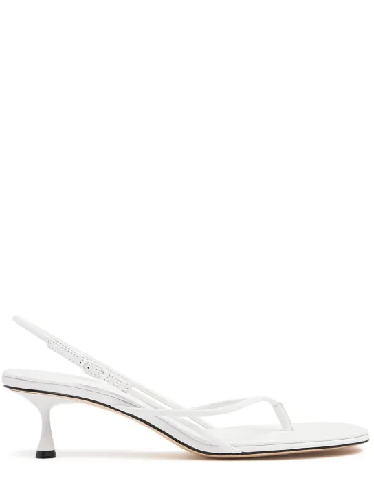 Studio Amelia   50mm Wishbone leather sandals 