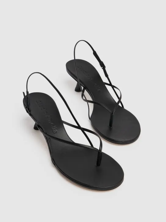 Studio Amelia   50mm Wishbone leather sandals 