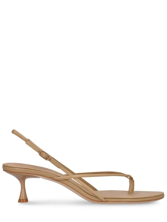 Studio Amelia   50mm Wishbone leather sandals 