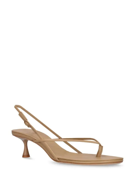 Studio Amelia   50mm Wishbone leather sandals 
