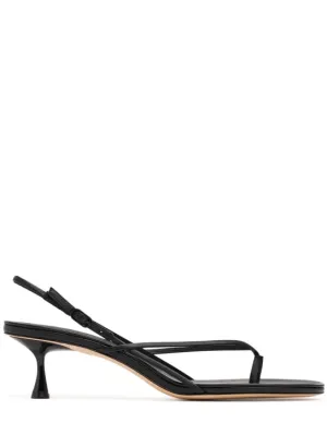 Studio Amelia   50mm Wishbone leather sandals 