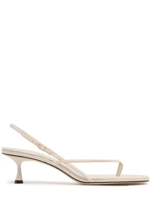 Studio Amelia   50mm Wishbone leather sandals 