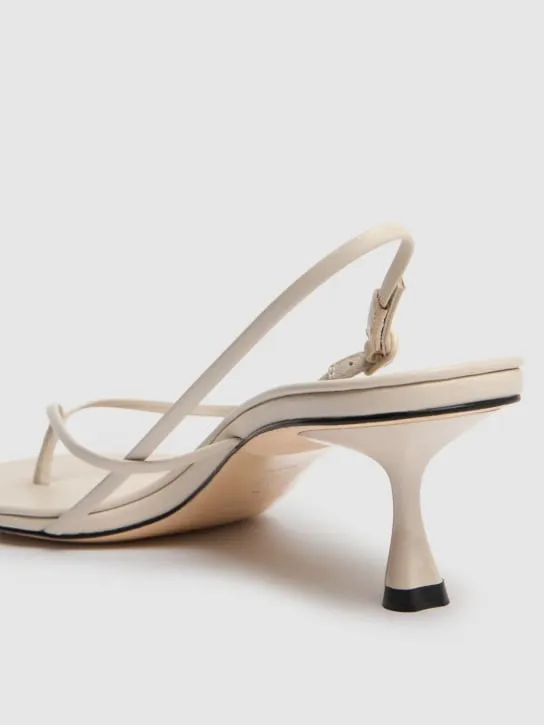Studio Amelia   50mm Wishbone leather sandals 