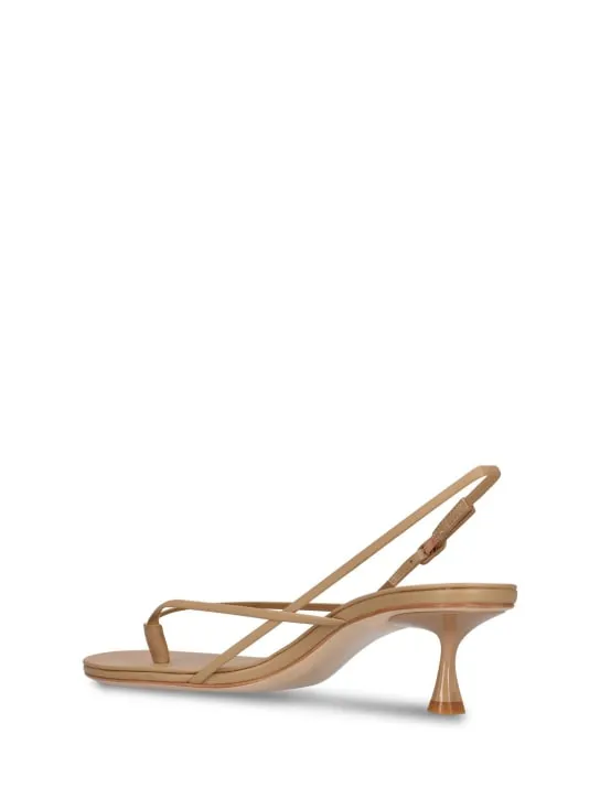 Studio Amelia   50mm Wishbone leather sandals 